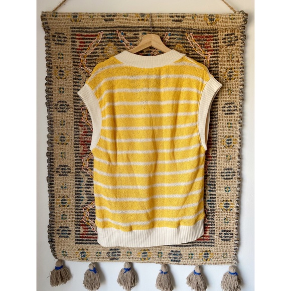 Zara Lightweight Striped Oversized Sweater Vest - Picture 6 of 7